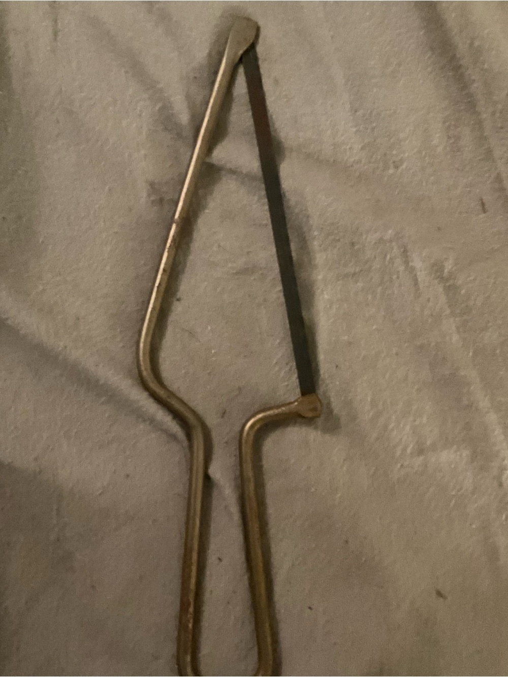 Vintage 1970s stainless steel bone cutting saw